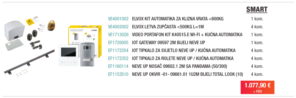 [super ponuda] automatika za klizna vrata + portafon komplet